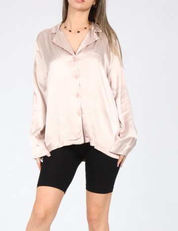 Bluza de pijama Oysho, roz pal