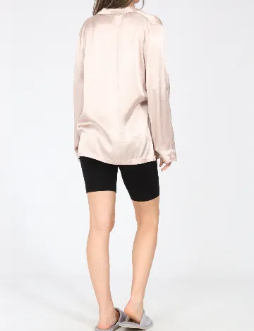 Bluza de pijama Oysho, roz pal Roz