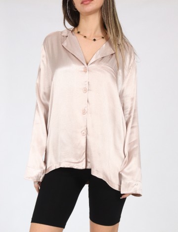 Bluza de pijama Oysho, roz pal