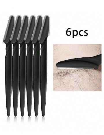 Set lame de ras 6 bucati SHEIN, negru