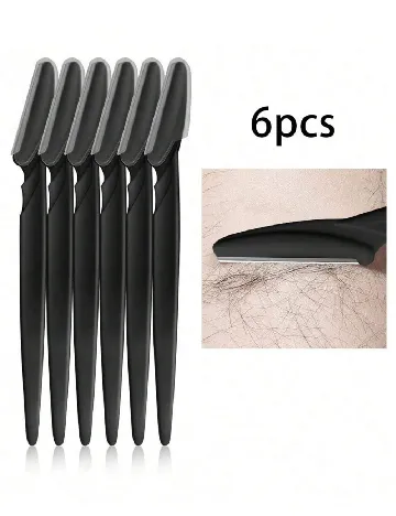 Set lame de ras 6 bucati SHEIN, negru Negru