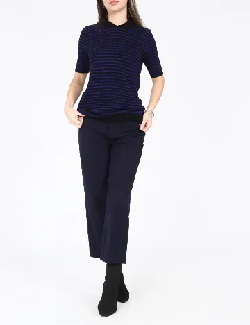 Pantaloni Zara, bleumarin Albastru