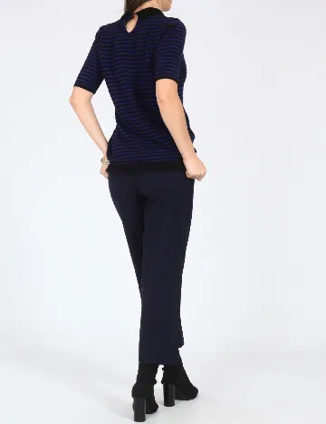 Pantaloni Zara, bleumarin Albastru