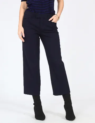 Pantaloni Zara, bleumarin Albastru