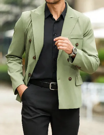 Sacou SHEIN, verde Verde