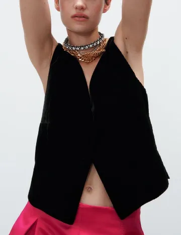 Top Zara, negru Negru