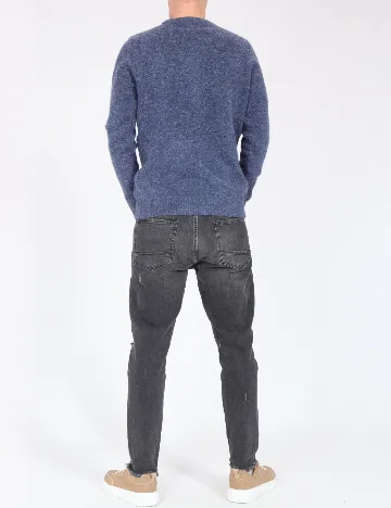 Pulover Pull&Bear, albastru Albastru