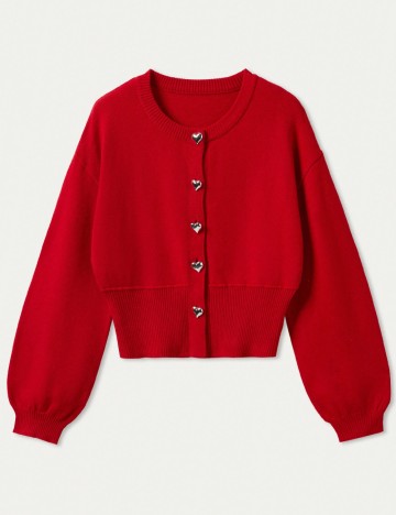 Cardigan SHEIN, rosu