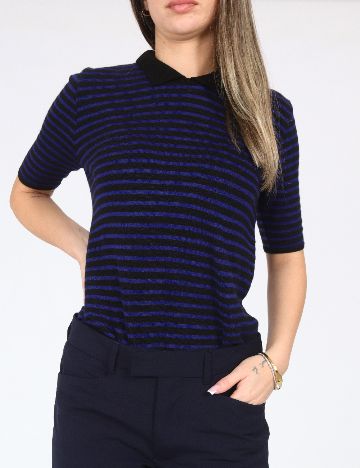 Bluza Zara, negru/albastru