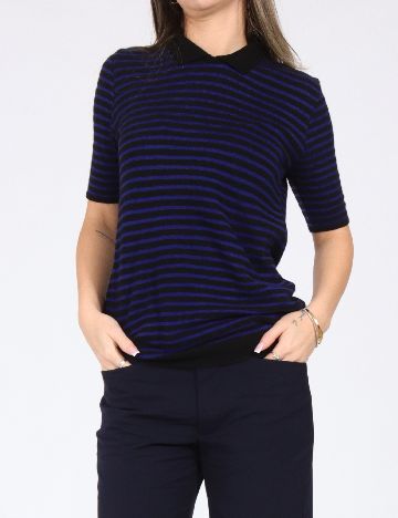 Bluza Zara, negru/albastru