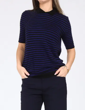 Bluza Zara, negru/albastru Albastru