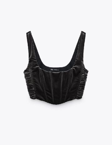 Top Zara, gri inchis