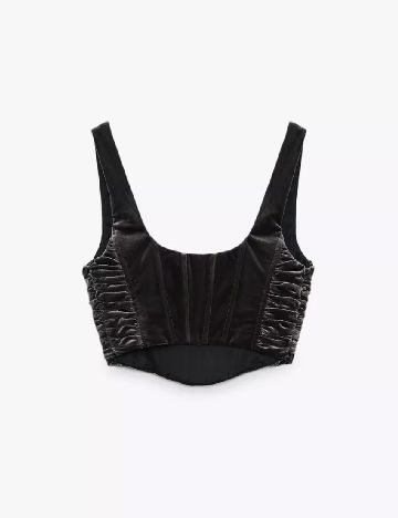 Top Zara, gri inchis