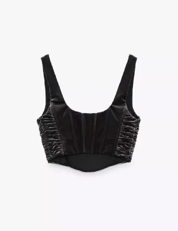 Top Zara, gri inchis Gri