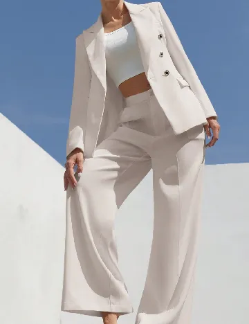 Compleu SHEIN, ecru Alb