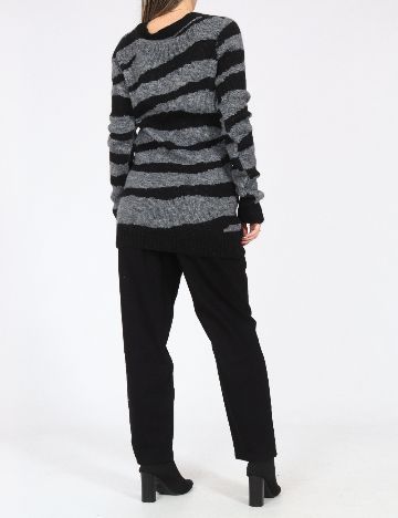 Cardigan Zara, negru/gri