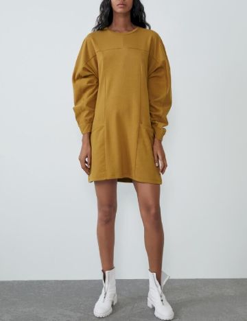 Rochie scurta Zara, mustar