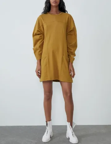 Rochie scurta Zara, mustar Galben