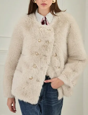 Jacheta SHEIN, crem Crem