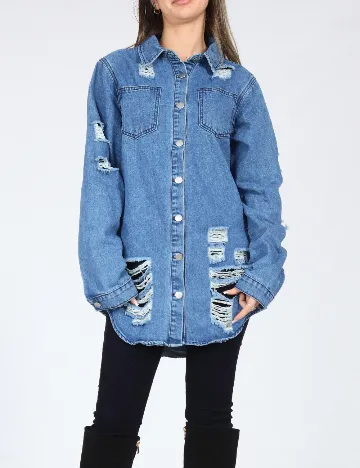 Jacheta SHEIN, albastru Albastru