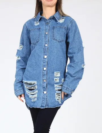 Jacheta SHEIN, albastru Albastru