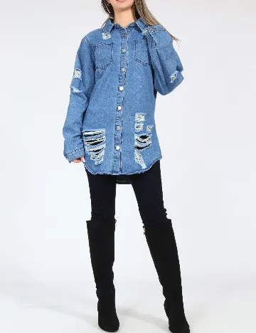 Jacheta SHEIN, albastru Albastru