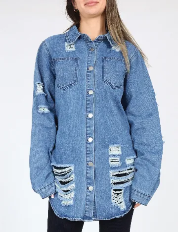 Jacheta SHEIN, albastru Albastru