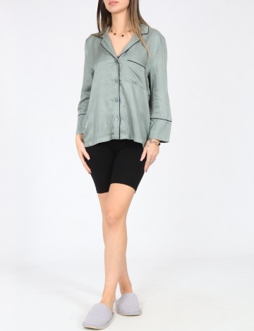 Bluza de pijama Oysho, verde