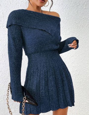 Rochie scurta SHEIN, albastru