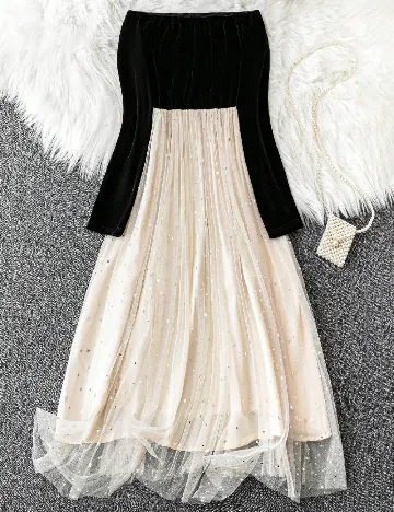 Rochie medie SHEIN CURVE, negru Negru