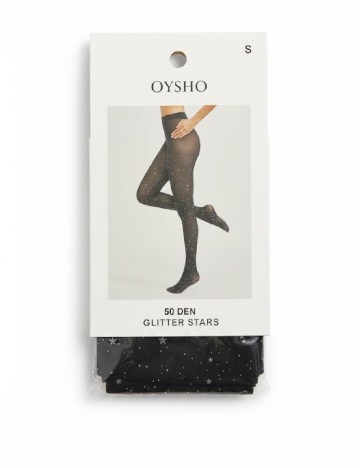 Ciorapi 50 DEN Oysho, negru