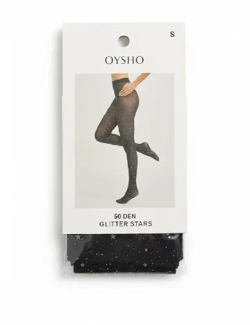 Ciorapi 50 DEN Oysho, negru Negru