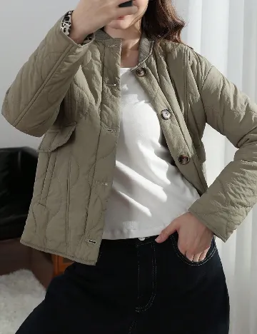 Geaca SHEIN, verde Verde