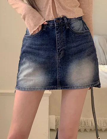 Fusta SHEIN, albastru Albastru