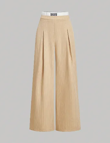 Pantaloni SHEIN, crem Crem