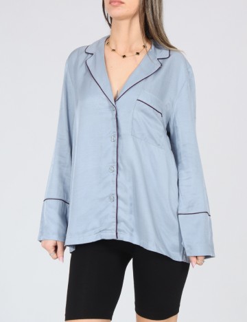 Bluza de pijama Oysho, albastru