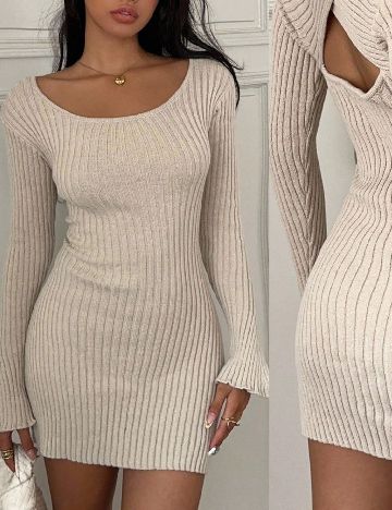 Rochie scurta SHEIN, bej