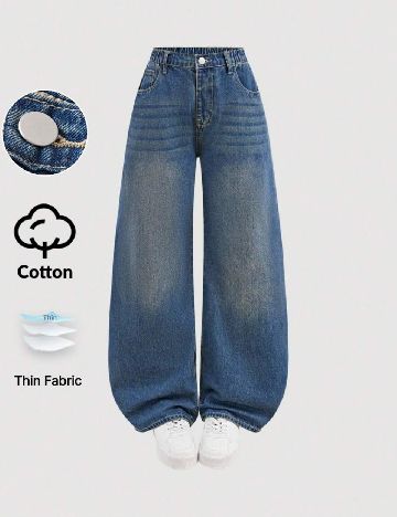 Blugi Shein Kids, albastru