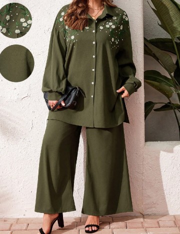 Compleu SHEIN CURVE, verde