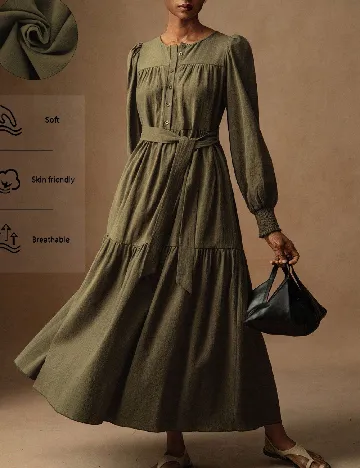 Rochie medie SHEIN, verde Verde