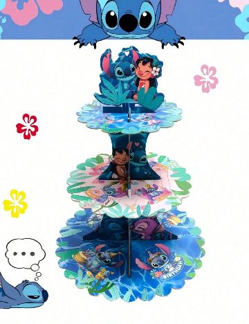 Suport etajat pentru prajituri SHEIN, mix culori