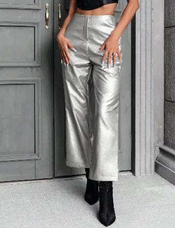 Pantaloni SHEIN, argintiu Gri