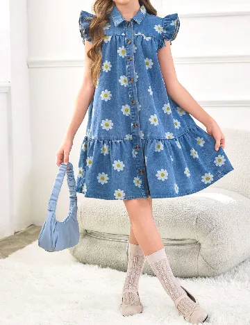 Rochie Shein Kids, albastru Albastru