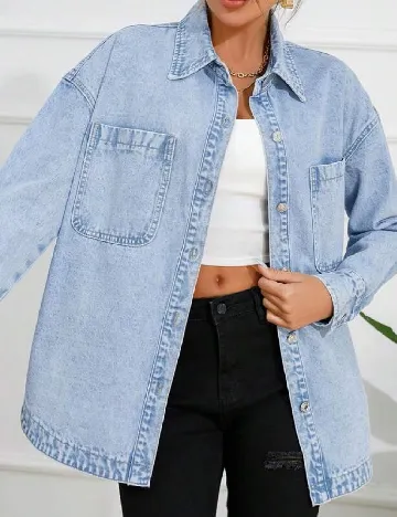 Jacheta SHEIN, albastru Albastru