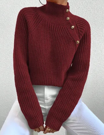 Pulover SHEIN, visiniu Rosu