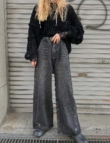 Blugi Dazy, gri inchis Gri