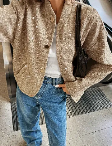 Jacheta SHEIN, crem Crem