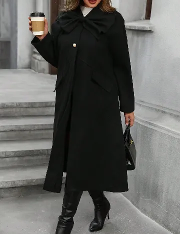 Palton SHEIN CURVE, negru Negru