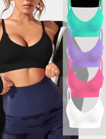 Set bustiere 5 bucati SHEIN, mix culori