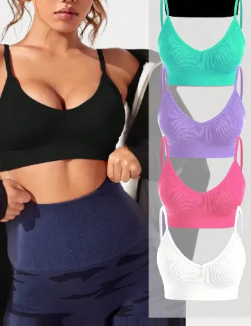 Set bustiere 5 bucati SHEIN, mix culori Mix culori